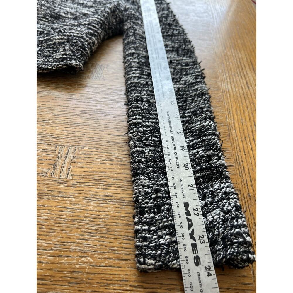 Alice + Olivia Tweed Crop Black & White Blazer Size 2 Small - Picture 6 of 9